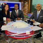 Symone Sanders Instagram - Thank you to our guests, who joined us on set for The Weekend! ☀️💜 Tune in every Saturday and Sunday from 8am-10am ET for more news and analysis from @symonedsanders, @aliciamenendezxo and @chairman_steele!