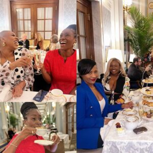 Symone Sanders Instagram - Tea time with a side of champagne.
