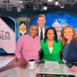 Symone Sanders Instagram - Pulled double duty this morning. Always an honor to join Kristen Welker for Meet the Press. Stellar panel with Kelly O’Donnell and Brenden Buck.