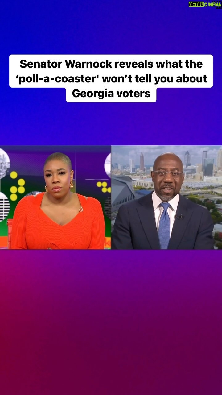 Symone Sanders Instagram - There have been concerns that signs of waning enthusiasm in polling could hurt the Biden campaigns Black voter outreach. @senatorwarnock reveals what the ‘poll-a-coaster’ won’t tell you about Georgia voters.