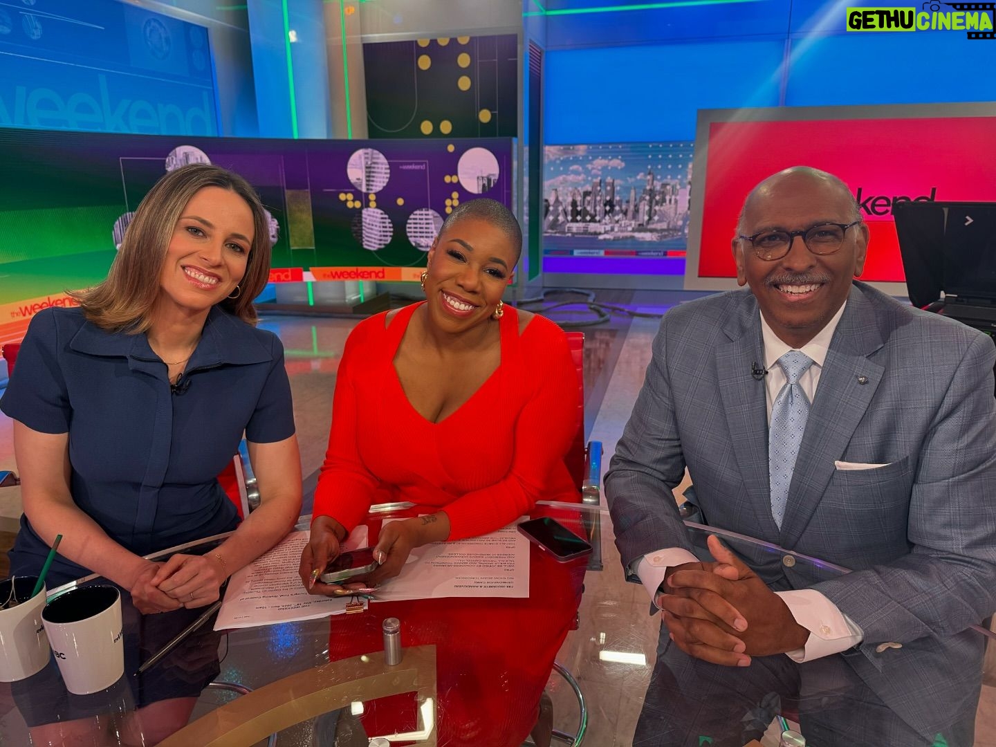 Symone Sanders Instagram - Name of today’s episode was “Sign of the Shoulders” iykyk #theweekendmsnbc