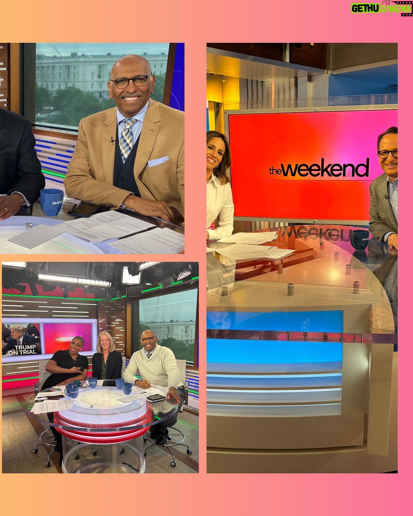 Symone Sanders Instagram - Thank you to our in-studio guests for joining The Weekend in New York and Washington, DC! Tune in every Saturday and Sunday from 8am-10am ET for more news and analysis with @aliciamenendezxo, @chairman_steele and @symonedsanders.ππ¦