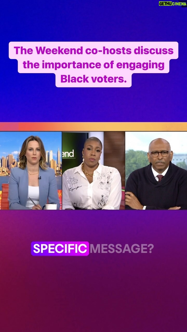 Symone Sanders Instagram - VP Kamala Harris released a video congratulating all HBCU grads. Next weekend, President Biden will deliver the commencement address at Morehouse. The Weekend co-hosts discuss the importance of engaging Black voters.