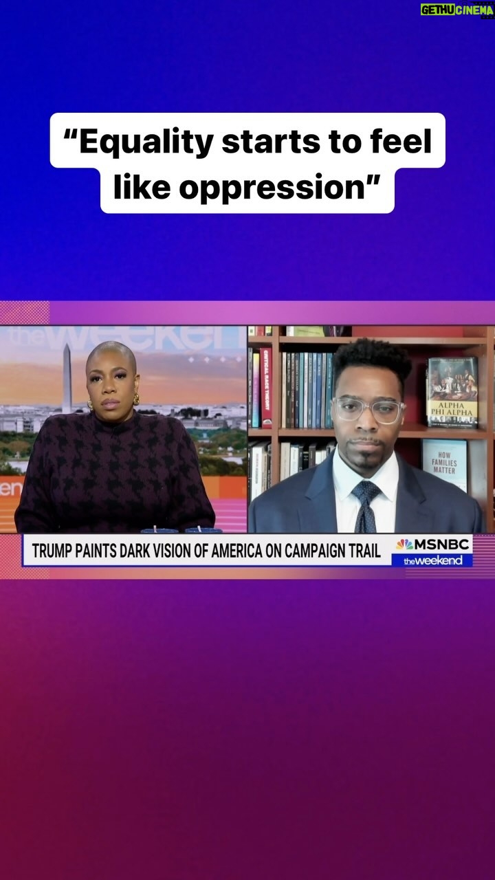 Symone Sanders Instagram - President Donald Trump paints a dark vision of America if he’s not re-elected. @sociologistray says when the privileged begin to feel equality, it “starts to feel like oppression.”