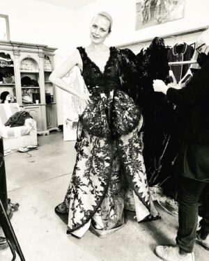 Synnøve Macody Lund Instagram - Costumefitting in the remarkable hands of costume designer Marina Roberti (Marie Antoinette, Ocean’s Twelve, Passion of the Christ, Kundun etc.) Thank you for creating my character every day on set🙏❤️🎬