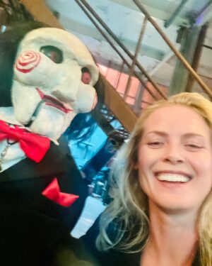 Synnøve Macody Lund Instagram - Strike is over, celebration of the wonderful adventure of SAW X is in order🎉 I will spam the gram with my favourite edits made by the most dedicated fans😅 I am touched and honored, best regards Dr. Cecilia P❤️