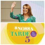Tânia Ribas de Oliveira Instagram - Amanhã celebramos 5 anos de emissões diárias, em directo. Dia 22 de Abril de 2019 foi um desafio incrível que foi sendo superado dia após dia, ao longo destes 5 anos. Se me perguntarem se passou rápido… bem, nunca diria que já tinha passado tanto tempo, porque a Nossa Tarde continua a ser o meu bebé, que é preciso cuidar, não descurar, não abandonar aos seu destino. Antes pelo contrário: temos novas rubricas constantemente, repórteres incríveis, conteúdos, produção e equipa técnica de luxo. Este programa tem a alma de muitas pessoas (muitas!) e tem muito daquilo que sou, por isso amanhã vai ser um dia muito especial e emotivo. Conto convosco para uma emissão linda a partir de Marvão, de uma estação de combóios antiga e entretanto desativada. Porque A Nossa Tarde tem sido uma belíssima viagem, que ainda vai no seu início. Uma mão cheia de anos, o meu coração a derreter. Conto com todos? ❤️. @anossatarde.rtp Às 15h15, na RTP. (Até estou com borboletas na barriga, tal é o amor que sinto 😍)