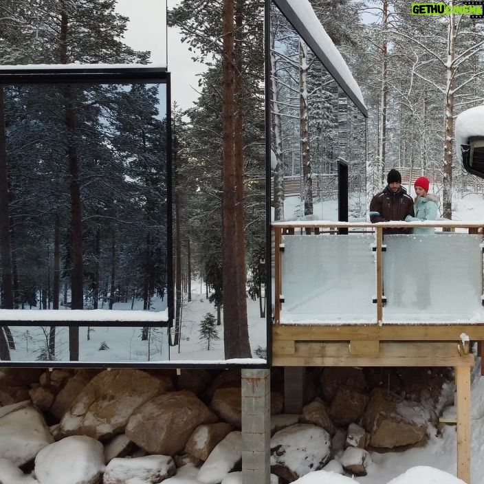 Tülin Yazkan - 3 Likes - Our home for a few days, aurora, sun, snowy owl, lynx, Gustav kitchen, a free deer! 🦌 ❄️
