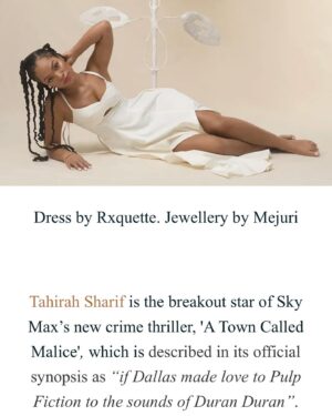 Tahirah Sharif Instagram - This shoot for @5elevenmag featured some of my most favourite hair & make up lewwwwks to date courtesy of the brilliant @nicola_harrowell & @levijademakeup
You guys were EVERYTHING. Thank you.
♥️
A huge thank you also to the entire team and to @status_pr for making it all possible, and for keeping me sane 🫠
•
Photography: @alicewebbphoto
Styling: @sophiakatyea 
Words: Amy Falconer