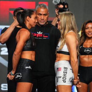 Taila Santos Instagram - It’s a win-and-in scenario in this Women’s Flyweight Regular Season matchup between Taila Santos and Jena Bishop! [ #PFLRegularSeason | Thur, June 13 | 9pm ET on ESPN ]