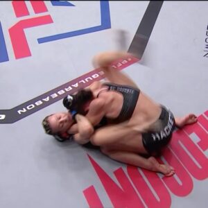 Taila Santos Instagram - Two submission specialists in @tailasantos.ufc and @jenabishopbjj on a collision course towards each other on June 13th 

Which submission was more impressive in the first half of the 2024 #PFLRegularSeason 🤔

▶️Check out the rest of the best submissions of the 1st half of the 2024 #PFLRegularSeason out now on the PFL MMA YouTube Channel! 

🔗in bio
