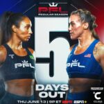 Taila Santos Instagram - 5️⃣ 𝗗𝗔𝗬𝗦 𝗢𝗨𝗧 @tailasantos.ufc and @jenabishopbjj fight for their spots for the 2024 #PFLPlayoffs [ #PFLRegularSeason | Thursday, June 13th | 9pm ET on ESPN | 🎟️in bio ]