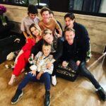 Talulah Riley Instagram – Thank you @magdabutrym for the gorgeous red suit. It took me from NYC @pistol press-day to partying with actual rockstars (not pictured…) at @chromeheartsofficial. Sparkly shoes from @renecaovilla ❤️❤️ styled by @chercoulter and grooming (much earlier in the day) by @benskervin and @samanthalmua. The evening descended into CHAOS ❤️❤️❤️