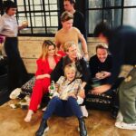 Talulah Riley Instagram – Thank you @magdabutrym for the gorgeous red suit. It took me from NYC @pistol press-day to partying with actual rockstars (not pictured…) at @chromeheartsofficial. Sparkly shoes from @renecaovilla ❤️❤️ styled by @chercoulter and grooming (much earlier in the day) by @benskervin and @samanthalmua. The evening descended into CHAOS ❤️❤️❤️