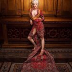 Talulah Riley Instagram - ❤️ I *LOVED* this shoot. @jeremyscott is a 🧠 genius 🧠 The clothes are fun, dramatic, romantic, fabulous ❤️ 💋Wearing @moschino in @amazingmagazine 💋 🕰 I am variously a grandfather clock, silver-service, front door, portrait etc. What FUN! 🕰 Thank you to the whole creative team for a lovely day, and for the chance to wear such incredible things. Photographer: @damianfoxe Styling: @mrbitton Hair: @thebradylea Make-up: @lisahoughton Nails: @robbietomkins xx