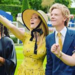 Talulah Riley Instagram – ☀️Thank you @zafrushdie @natalierushdie and @greenroomvip for a wonderful day  @ascotracecourse yesterday☀️

🐎 Afternoon tea and horses: two of my very favourite things 🐎 

💰We both gave ourselves a £5 per race limit. Thomas had an uncanny knack of picking winning horses and did very well. I was down £10 by the end of the day… 💰

🤪These photos are a continuation of my, ‘overly-emoting at sporting events,’ Instagram series🤪

👒 The boys were forced to wear our hats for the final pic. I think safe to say they wore them better 👒 

xx