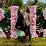 Talulah Riley Instagram – Caecilius est in horto.

🌺 Thank you very much to @thenewtinsomerset for having us to @rhschelsea yesterday. I was very excited to see the Roman garden and we had a thoroughly lovely time, despite the downpour! 🌺
