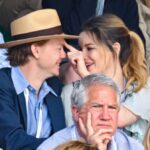 Talulah Riley Instagram – 🎾Have been in giggles for days at these candid shots from @wimbledon 🎾

🍾We posed very demurely at the @champagnelanson sign — Thank you, Lanson, for having us! And for feeding us all day long (lamb wellington, strawberries-and-cream, afternoon tea, pick-and-mix to take to court, lots of Lanson for Thomas. Yum.) But didn’t quite realise how visible we were (all day long…) while watching the tennis. 🍾

I usually describe myself as ‘stoic,’ but having seen these images I’m quite sure I can no longer make that claim… 

In a previous era, these might also be titled: ‘Why not to take your girlfriend to a sporting event.’ I honestly don’t know why I’m yawning/appear to be asleep in a lot of these shots. I was genuinely riveted by the matches. And thank you again, @champagnelanson for having us and for your very generous hospitality. 

🖤🧷It was also lovely to have a mini @pistol reunion with @emmajappleton🧷🖤

💙And thank you @mrselfportrait for the loan of such a pretty dress. I really loved it. 💙 

✨Finals today. Unfortunately I’m not at Wimbledon, but will be cheering for @djokernole ✨

photo credit: @gettyimages