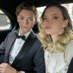 Talulah Riley Instagram – Well, thank you @bulgari for an incredible evening at Westminster Abbey. It was astonishing to see the cloisters and garden and crypt, and a view of London and the Houses of Parliament so rarely seen. 

✨Thomas and I displaying @bulgari watch and earrings in back of taxi. Thank you for the loan of such lovely things ✨

And thank you @guerlain for sending the gorgeous @georgiosc and gifts xx 

Dress: @jennypackham 
Shoes: @louboutinworld 
Hair-husband: @earlsimms2 
Make-up: @georgiosc 
Styling: @chercoulter 
💎 Jewellery (and T’s watch): @bulgari 💎