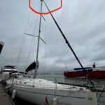 Talulah Riley Instagram - 🏴‍☠️ Hanging (literally) at the top of the mast of a 52’ yacht... @cowes_week was awesome fun 🏴‍☠️ 🌊 We came last in our race. By 40 minutes. The spinnaker sheet got tangled around our engine. We tore our jig-sail. The cutlery drawer below deck came out and sent knives and forks whizzing everywhere. And we bumped into a huge yacht when mooring… but everyone kept their full compliment of fingers, and no one got hit on the head by the boom. 🌊 💙 A BIG thank-you to @mustoclothing for kitting us out with proper sailing gear. I have loved you forever (used to wear your jackets out riding as a little girl). And thank you @chathamfootwear — not worn boat shoes before and now never want to take them off. They’re as comfortable as slippers!! 💙 🍹It was exciting when the @mountgayrum boat came and delivered drinks (even kindly providing ginger beer for us non-drinkers. Or maybe I stole the mixer..?). Thomas was so rum-happy he held his cup right in front of my face for the photo…🍹 🦞 Oh, and I got so very sunburnt that my lips actually swelled up. I didn’t know that could happen. 🦞 ✨We had the calmest, nicest skipper imaginable. Thank you very much @germaine_sail ✨ And top, top, talented team mates: @victorilou @charlottehawkins1 @chrisrobshawrugby @camillakerslake 📸 Thank you @maxcisottiphotographer for your excellent company and action shots 📸 And thank you @zafrushdie and @greenroomvip for the whole experience xx