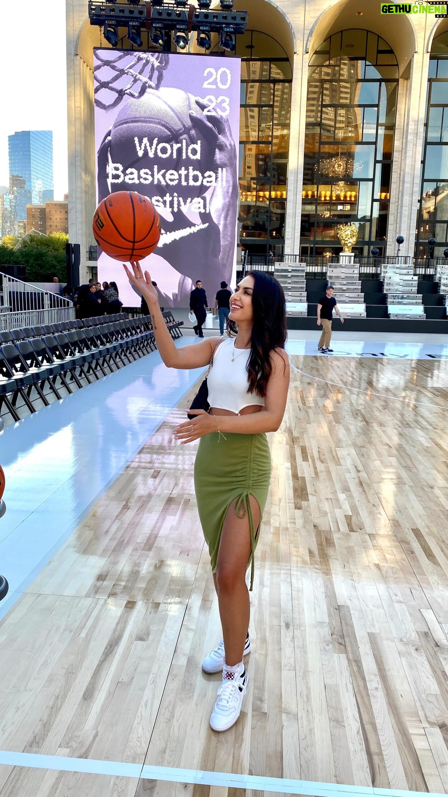 Tamara Dhia - 1.1K Likes - Just call me Trick Shot Tam from now on. Out here sinking buckets on this basketball court that Nike built in the middle of Lincoln Center NYC 🏀🔥 #nikeworldbasketballfestival