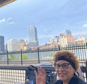 Tamara Tunie Instagram - Had a wonderful “early” Mother’s Day celebration by taking this gorgeous woman to see Gerald Alston and the Manhattans, a play at City Theatre Company, and then killing some crab legs at “JOE’S, while enjoying the Pittsburgh skyline!!

Happy Mother’s Day Evelyn “GG” Tunie and thank you for being the incredible woman that you are!  You have always been a “beacon of light” to me, my siblings and so many others!!! 90 years young come AUGUST 9th!!!

Love you SO much. 
Please “keep on keep on’ ON!!!❤️