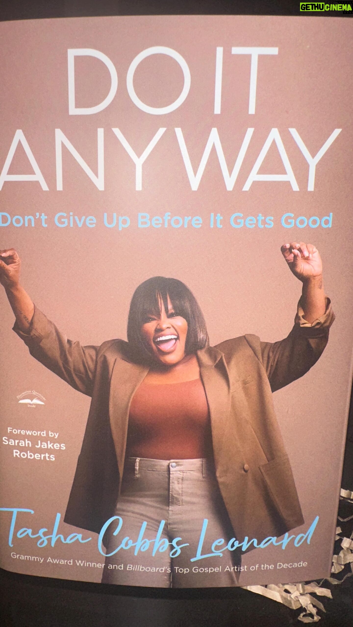 Tamara 'Taj' Johnson-George Instagram - What a beautiful surprise🥰. I made it home from Vegas ready to fall out, until I opened a package that gave me a jolt of joy🥰. Thank you, @tashacobbsleonard. You are the ultimate bestest! I can't wait to read it😘😘. #fyp #tashacobbeleonard #book #gospel #preach #church #love #awesome #music