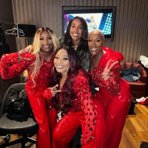 Tamara 'Taj' Johnson-George Instagram - One of our baby sisters came to see us tonight, @kellyrowland🥰. It was amazing seeing your gorgeous face. We love all of you ladies so much❤️❤️❤️❤️.

#summerblockparty #swv #dc #kelly #taj #coko #lelee #fyp

Wardrobe design: @Anrfashions