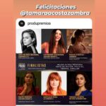 Tamara Acosta Instagram - Gracias a @produpremios por esta nominación y a @casiafoco @altirosapiens por este hermoso y necesario proyecto que lamentablemente no obtuvo los fondos del @cntvdechile para su segunda temporada.