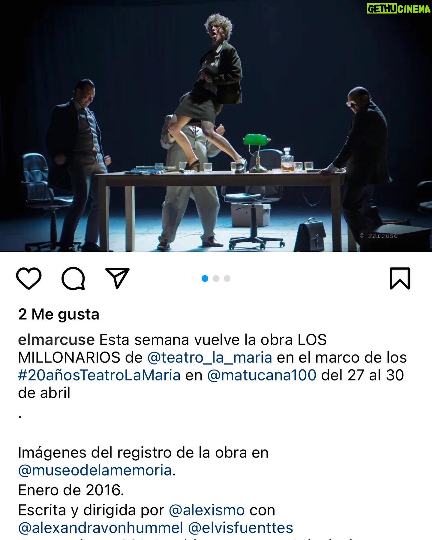 Tamara Acosta Instagram - Orgullosa de pertenecer a @teatro_la_maria que celebra 20 2 años.