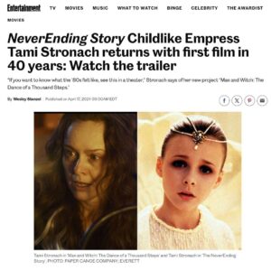 Tami Stronach Instagram - The cat is FINALLY out of the bag: Man & Witch is in theaters across the US July 28 & 30 🎬🧙

I cannot thank you enough for following along on my quest back to the big screen. And what better time to return than the 40th anniversary of The NeverEnding Story? Join us along with @fathomevents this summer for a cinematic experience that harkens back to our 80’s fantasy favorites. 

Thank you for the coverage @WesleyStenzel Check out the link in my bio for the trailer   full article on @entertainmentweekly 

#TamiStronach #ManAndWitch #ManAndWitchFilm #TheNeverEndingStory #NeverEndingStory #ChildlikeEmpress #TheChildlikeEmpress