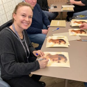 Tami Stronach Instagram - Signing photos in Berlin! We had a lovely visit during EFM, and we're told there would be a lot of interest in Germany for Man & Witch. 

#thechildlikeempress #fantasia #theneverendingstory #moonchild #manandwitchfilm #tamistronach #falkor #atreyu #neverendingstory #celebrities #memorabilia #germany #wolfgang #80s #fantasy #film