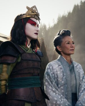 Tamlyn Tomita Instagram - Meet Mayor Yukari and her daughter Suki, the fierce leaders of Kyoshi Island. #avatarthelastairbender