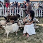 Tania Raymonde Instagram - drank meade braved a maze chilled w goats curtsied like maidens and basically went medieval as F at Ren Faire with @imdanadelorenzo