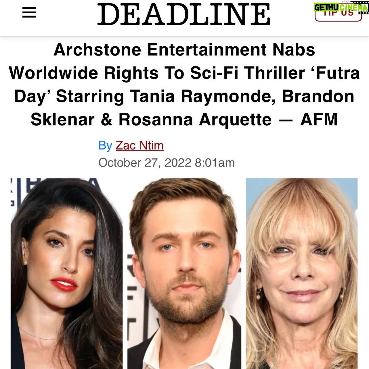 Tania Raymonde Instagram - congrats to director Ryan David and everyone behind @futradays all typos aside this is very cool news 👍
