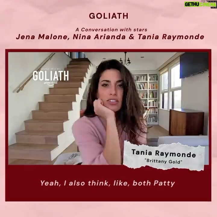 Tania Raymonde Instagram - I maintain that Brittany has a girl crush on Patty. Full interview with the ladies of @goliathtv on YouTube @thecherrypicks π #repost: We had the privilege of sitting down with @jenamalone, Nina Arianda, and @tania.raymonde to talk about season four of the @amazonprimevideo hit show @goliathtv! Swipe through to hear from each of these ladies, and click the link in our bio to watch the full video on @youtube.
