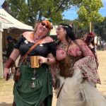 Tania Raymonde Instagram - drank meade braved a maze chilled w goats curtsied like maidens and basically went medieval as F at Ren Faire with @imdanadelorenzo