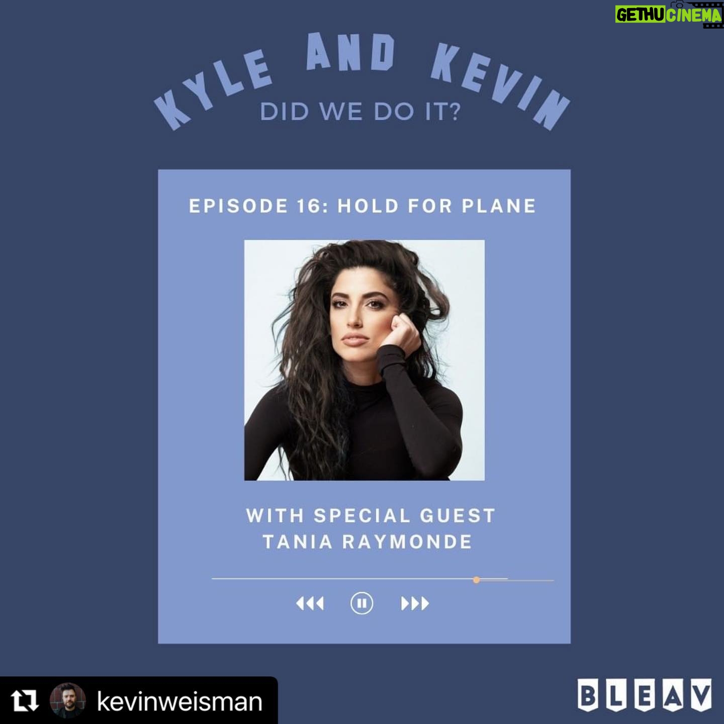 Tania Raymonde Instagram - Sat down with one of my most favorite people Kevin Weisman for his podcast. I am coincidentally (and this can be cross referenced and confirmed) one of if not his most favorite person. So we did this and he’s the sweetest and you can listen to us chit chat it up by clicking on the link in my bio up there ♥️ thank you Kevin. #Repost @kevinweisman ・・・ We're back with yet another crackin' episode of @_didwedoit_, my friends. @theactualkylegass and I talk shop, music, Hollywood lore, the perils of treading the boards, and the refining of the craft of all of the above. We welcome special guest, @tania.raymonde (LOST, Goliath, Malcolm in the Middle, The Last Ship, Deep Blue Sea, etc...). An episode NOT to be missed. Wherever you get your podcasts. Link in BIO. Hold for plane! Did we do it?!