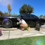 Tania Raymonde Instagram - detailing a car yourself is not it 🫠