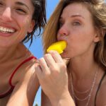 Tania Raymonde Instagram - beach with ma belle @itsmekelligarner