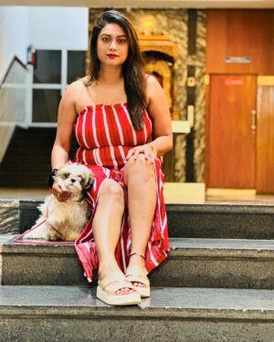 Tanisha Kuppanda Instagram - Aww 🥰 This beautiful place to hangout with family friends #gardenasiaresort 😃 good place good food and pet friendly with indoor games and pool 🥰🥰 good time spent with my family 😍😍 do check @thegardenasiaresort ❤️if ur planning for vaccayyy 😄😄
