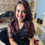 Tanjim Saiyara Totini Instagram - Thank you so much @makeoverfinesse and @farhanachaity_official apu for this beautiful hair color! I’m so in love with this hair color 😭❤️