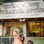 Tanvi Thakkar Instagram - We fight in style, colour, class, swag, glamour and panache - Turakhia Style😎 Jokes apart, shopping in @turakhiaoptics Juhu 10th Road was so much fun! An array of options to choose from- from the biggest luxury brands to a variety of frames - they have it all ! Go next time u want yourself a new pair of sunnies, you know where to go ! #turakhiaoptics #sunglasses #tanvithakker #adityakapadia #couplereels #marriedcouples #funnyreels #stylingreels #shades