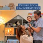 Tanvi Thakkar Instagram - ☁️🏠Nursery Transformation☁️🏠 From the quality of materials used to the thoughtfully crafted design, we absolutely loved transforming Krishay Nursery with @tbs.studiogram ! #nursery #babynursery #nurserydecor #parentsbelike #newparents #marriedcouple #transformationreels #babyroom #babyroomdecor