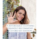 Tanvi Thakkar Instagram - Affordable Co-ord Set recommendations! Featuring @srstore09 @thejamunstore @hapfab06 @kaftanize_clothing @priyakeswani_label Shoes @fleur.footwear #tanvithakker #coordset #stylingreels #recommendations