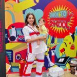 Tanvi Thakkar Instagram - Today was Krishu And Mama Day 🤍 We did go for an event today for @amtouristerin followed by a bday party 🎈 Here’s June 1 in 10 clips 🤳 Tracks @silvertraq Wearing @hapfab06