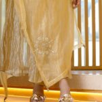 Tanvi Thakkar Instagram - Golden Mornings 💛 Wearing @kkanyaah_clothing Outfit PR @oakpinionpr Location @craycraftmumbai Location PR @rainmakerconsults Clicked by @yash_bhatwal_photography Makeup @falgunikapasi_mua Hair @hairbygeetabhadra Footwear @fleur.footwear