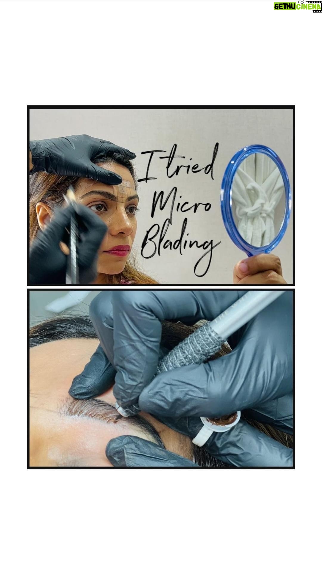 Tanvi Thakkar Instagram - I tried MICROBLADING ! Let me know what u guys think ! Brow Artist - @sapnavaidmakeup Salon - @whitedoor.india Wearing @hapfab06 Managed by @kadecommunications Clothes PR @shwetavrinda #tanvithakker #microblading