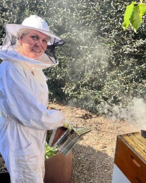Tanya Plibersek Instagram - My bees got a whole new upstairs - and I got about five stings.