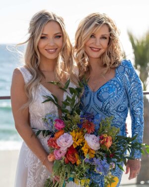 Tara Holt Instagram - Happy birthday to my powerhouse of a mother! She’s not just my mom but my best friend and I love her more than words. She walked me down the aisle earlier this year because my dad is no longer with us - which today also happens to be his birthday.. so happy birthday mom and dad! Thank you both for helping shape the woman I am today. I love you mom @kristysholt and I miss you everyday daddy 🩵✨